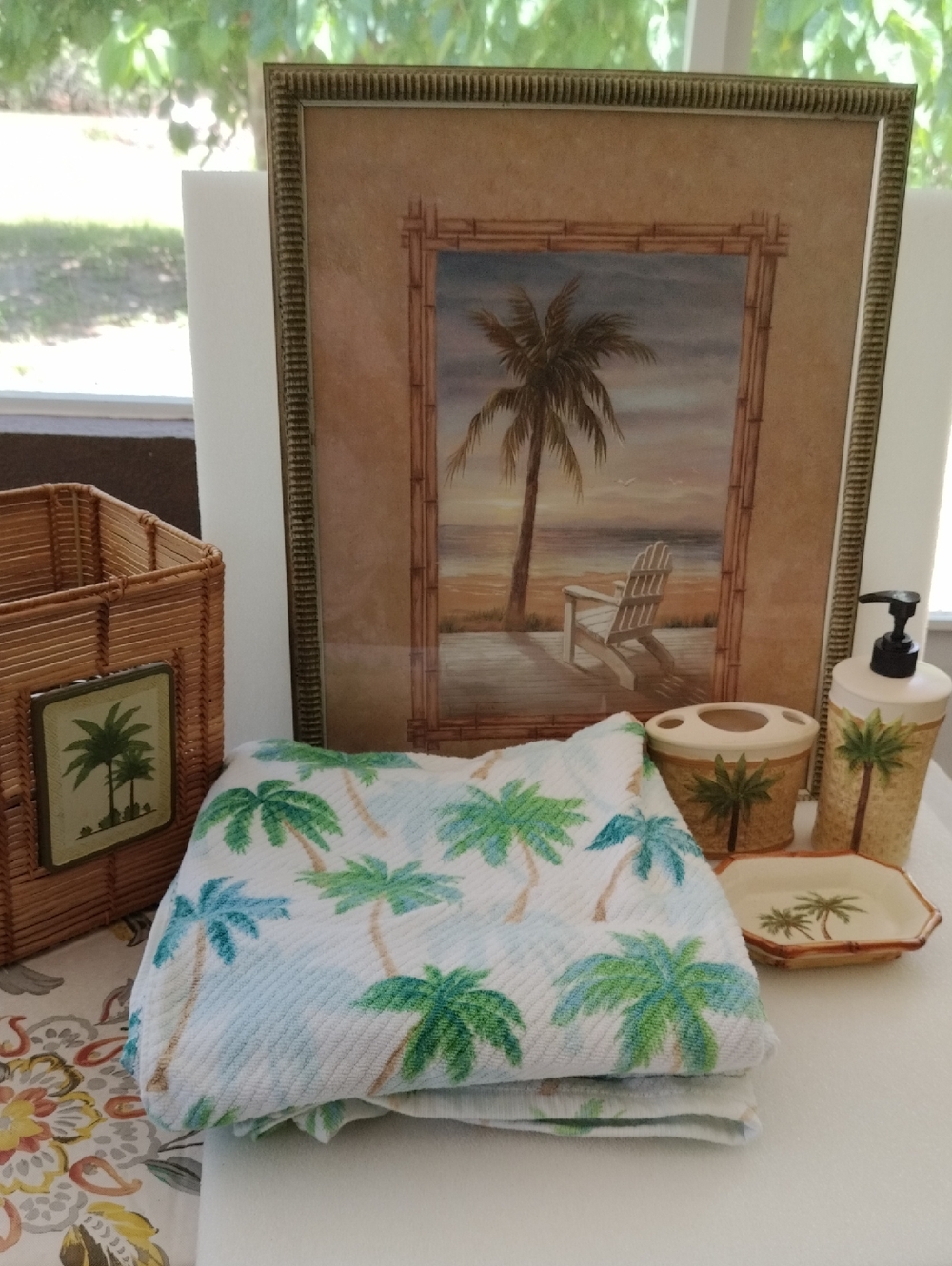 Palm Tree 6 Piece Bathroom Set